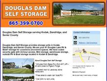 Tablet Screenshot of douglasdamselfstorage.com